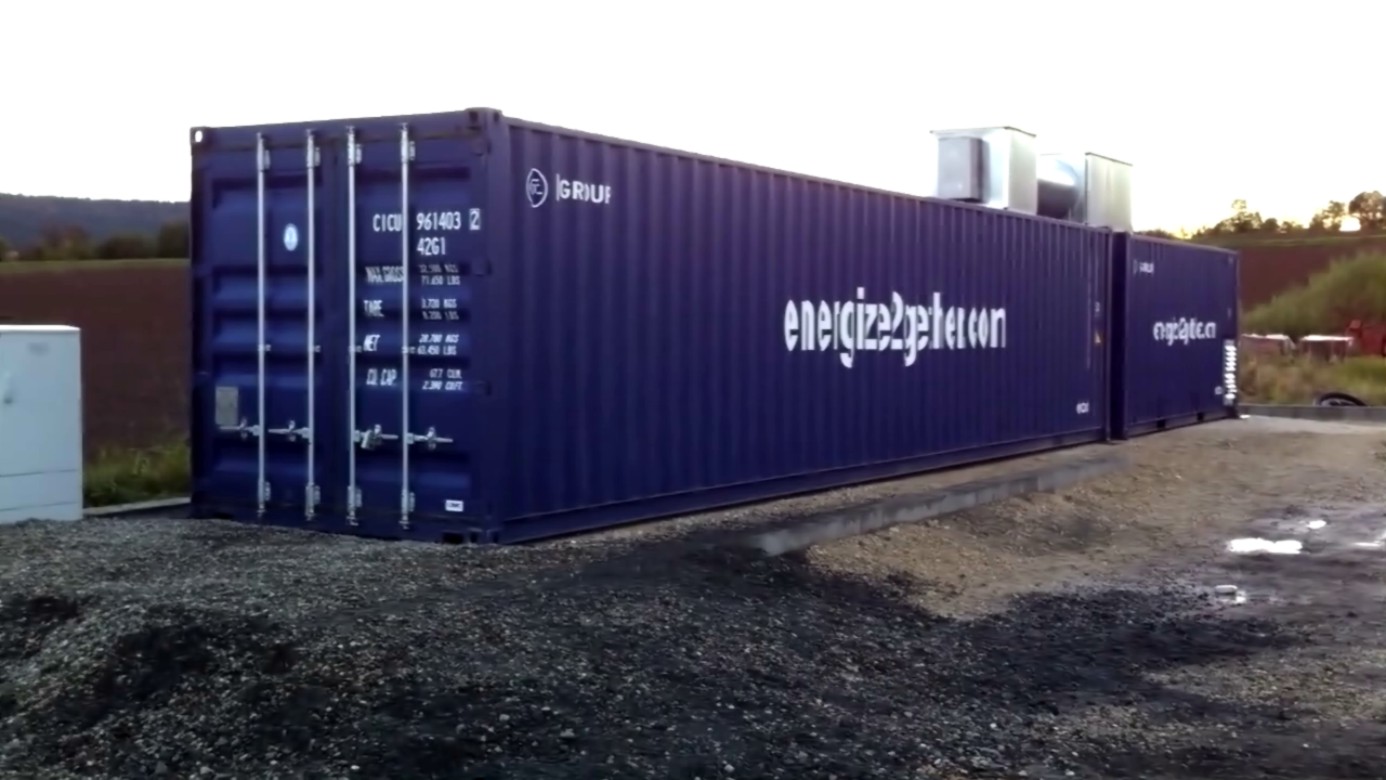 GFE Nürnberg BHKW Container in Betrieb!